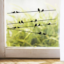 Load image into Gallery viewer, 1pc Vinyl Removable Wall Stickers Black Birds Tree Branch DIY Wall Stickers For Glass Window Door Bathroom Living Room Decor
