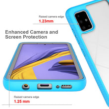 Load image into Gallery viewer, Anti fall 360 Color border Transparent 2 in 1 Phone Case For Samsung Galaxy A51 A71 4G 5G A21S A41 A21 A11 A31 A01 PC Back Cover
