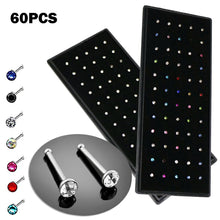 Load image into Gallery viewer, Nose Ring пирсинг Nose Piercing Trendy Fashion Luxurious 60PCS Nose Stud,Geometric Nose Stud Nose Decoration Accessories Gift
