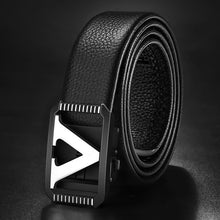 Load image into Gallery viewer, High quality Designer Belts Men Fashion V Letter Luxury Famous Brand Genuine Leather Belt Men Classic Exquisite Waist Strap
