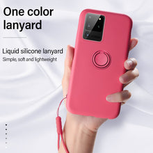 Load image into Gallery viewer, Ultra-thin Silicone Magnetic Phone Case For   S21 S20 S10 E S9 S8 Note 20 10 9 Plus Ring Bracket Cover
