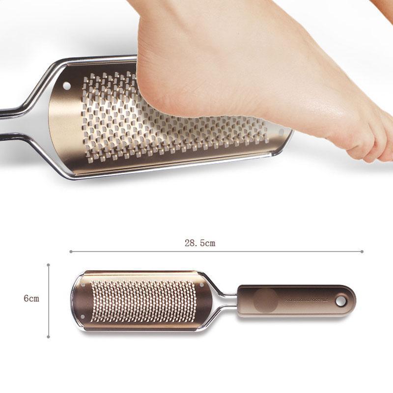 Peeling Foot File Colossal Foot Scrubber Foot File Foot Rasp Callus Remover Stainless Steel Foot Grater Foot Care Pedicure Tools