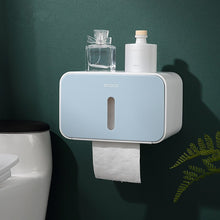 Load image into Gallery viewer, Toilet Paper Holder Waterproof Wall Mounted Toilet Paper Tray Roll Paper Tube Storage Box Tray Tissue Box Shelf Bathroom Product
