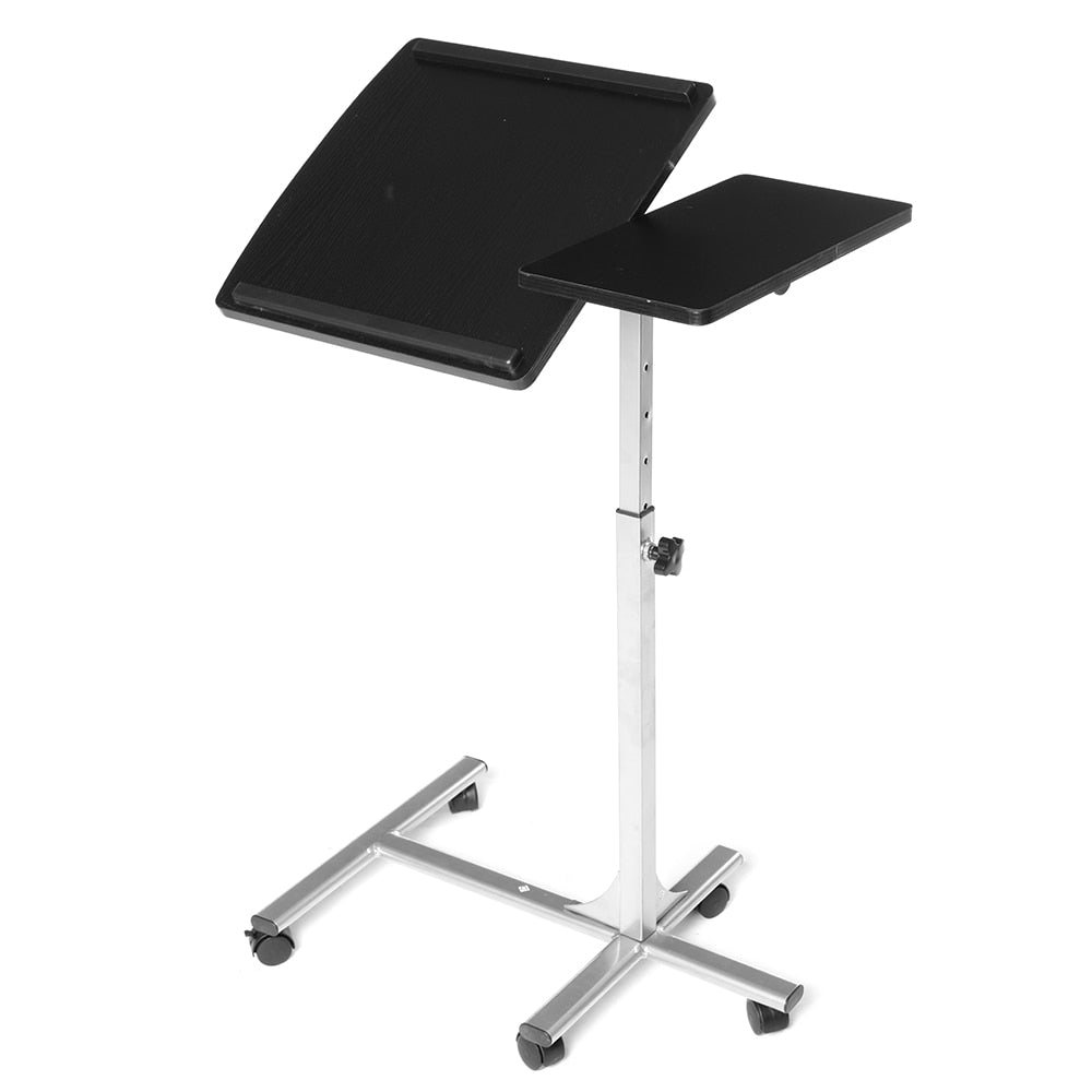 Douxlife Computer Desk Height Adjustable Portable Laptop Table Rotate Laptop Bed Table Home Office Lift Computer Standing Desk