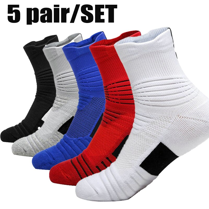 5pair/lot Professional sport running basketball socks Breathable Road Bicycle Socks Outdoor Sports Racing Cycling Socks EU39-44