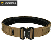 Load image into Gallery viewer, IDOGEAR Tactical 2 Inch Combat Belt Quick Release Buckle MOLLE Hunting Outdoor Sports Mens Belt Durable Two-in-One 3414
