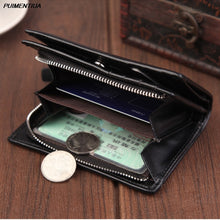 Load image into Gallery viewer, Puimentiua Short Men Wallets Fashion New Card Purse Multifunction PU Leather Wallet For Male Zipper Money Wallet Coin Pocket

