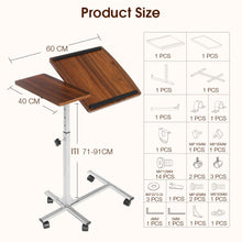 Load image into Gallery viewer, Douxlife Computer Desk Height Adjustable Portable Laptop Table Rotate Laptop Bed Table Home Office Lift Computer Standing Desk

