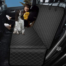 Load image into Gallery viewer, DEKO Dog Car Seat Cover View Mesh Pet Carrier Hammock Safety Protector Car Rear Back Seat Mat With Zipper And Pocket For Travel
