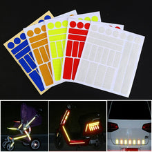 Load image into Gallery viewer, 1Pc Bicycle Reflective Stickers Cycling Wheel Rim Night Safty Warning Reflector Film Decal Tape MTB Bike Reflector Fluorescent
