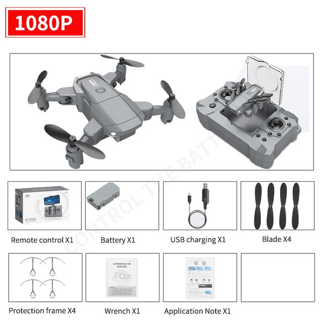 New mini KY905 drone 4K HD camera, GPS WIFI FPV vision foldable rc quadcopter professional drone