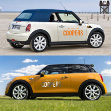 Load image into Gallery viewer, 2Pcs Car Styling Door Side Stickers Exterior Decals For MINI Cooper S One JCW R50 R53 R55 R56 R60 F54 F56 F60 Car Accessories
