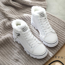Load image into Gallery viewer, Winter Ladies Shoes 2021 new Lace up women Sneakers Snow Ankle Boots Waterproof Warm platform woman footwear
