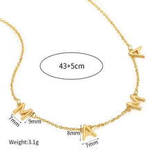 Load image into Gallery viewer, Elegant Mother&#39;s Day Mama Letter Pendant Necklaces Charms For Women Mom Baby Nameplate Clavicle Chain Choker Jewelry Best Gifts
