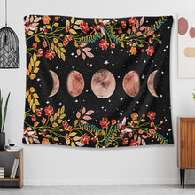 Load image into Gallery viewer, 5 Sizes Psychedelic Tapestry Flower Wall Decor Hanging Room Starry Sky Carpet Moon Tapestries Art Home Decoration Accessories
