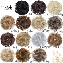 Load image into Gallery viewer, HAIRRO Synthetic Chignon Messy Scrunchies Elastic Band Hair Bun Straight Updo Hairpiece High Temperture Fiber Natural Fake Hair
