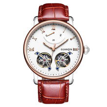 Load image into Gallery viewer, GUANQIN Luxury Brand Watches Waterproof Men Watch Casual Watch durable Leather Tourbillon Automatic Mechanical Wristwatch reloj
