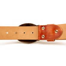 Load image into Gallery viewer, Men&#39;s Ethnic Style Cowskin Leather Belt Pure Genuine Leather Copper buckle pattern belt Retro men Smooth buckle buckle belts
