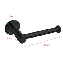 Load image into Gallery viewer, New 1pc Matte Black Toilet Paper Holder Wall Mount Tissue Roll Hanger 304 Stainless Steel Bathroom Accessories Hot Sale Dropship
