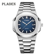 Load image into Gallery viewer, 2021 Sport Men Watches Top Brand Luxury Silver Stainless Steel Quartz Watch Fashion Waterproof Automatic Date Clock Gift For Man
