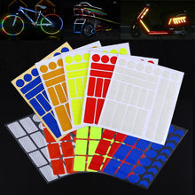 Load image into Gallery viewer, 1Pc Bicycle Reflective Stickers Cycling Wheel Rim Night Safty Warning Reflector Film Decal Tape MTB Bike Reflector Fluorescent

