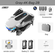 Load image into Gallery viewer, 2021 New KY910 Mini Drone with Dual Camera 4K HD Wide Angle Wifi FPV Professional Foldable RC Helicopter Quadcopter Toys Gift
