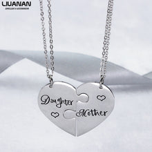 Load image into Gallery viewer, Mother Daughter Necklace Set of 2 Broken Heart Mom and Me Jewelry &quot;Mama, Mama&#39;s Mini&quot; Mom Daughter Stainless Pendant Necklaces
