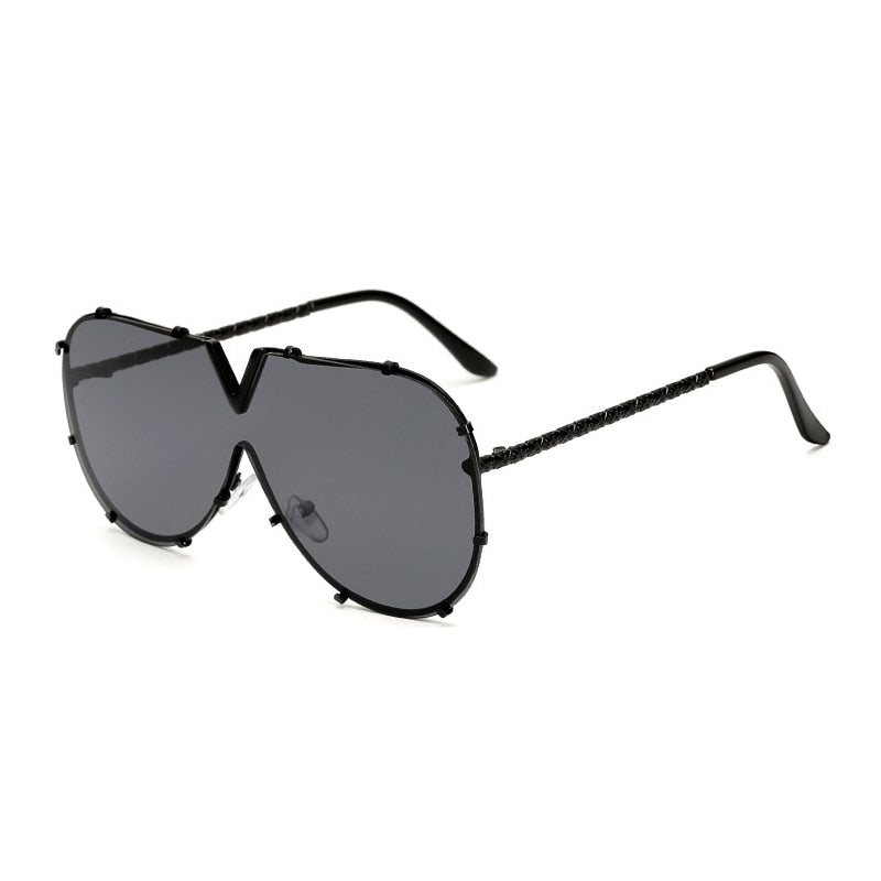 Men's Sunglasses Fashion Oversized Sunglasses Men Brand Designer Goggle Sun Glasses Female Style Oculos De Sol UV400 O2