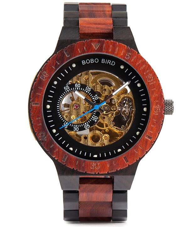 BOBO BIRD Men Automatic Mechanical Watches Male Luxury Wooden Men Watch Gift for Dad relogio masculino de luxo Christmas gift