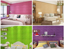 Load image into Gallery viewer, 3D Brick Wall Stickers DIY Self Foam Waterproof Decor Wall Covering Wallpaper For TV Background Kids Living Room
