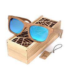 Load image into Gallery viewer, BOBO BIRD Square Men Sunglasses Ladies Polarized UV Protection Eyewear Women Bamboo Sun Glasses lunettes femmes solaire
