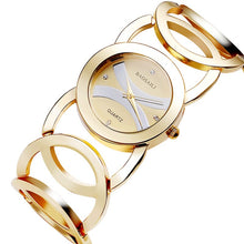 Load image into Gallery viewer, BAOSAILI Luxury Women Dress Watch 2020 Top Brand Shinning Imitation Gold Plated Circles Strap Wristwatch Zegarek Damski
