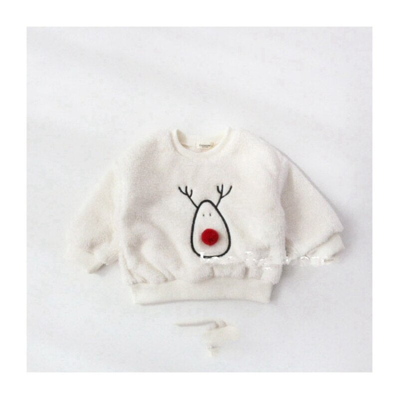Baby Solid Casual Basic Hoodie Crewneck Thick Kids Slouchy Soft Clothing for Boys Girls Autumn Winter Sweaters Top Clothes