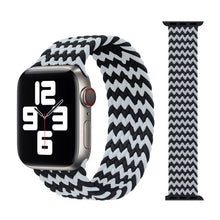 Load image into Gallery viewer, 2020 Braided Solo Loop Nylon fabric Strap For Apple Watch band 44mm 40mm 38mm 42mm Elastic Bracelet for iWatch Series 6 SE 5 4 3

