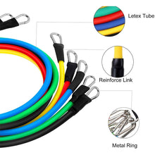 Load image into Gallery viewer, 11Pcs TPE Latex Resistance Bands Crossfit Training Exercise Fitness Elast Rope , Rubber Expander Elastic Bands Fitness Resist
