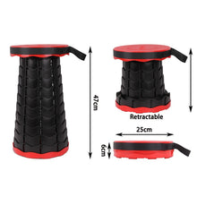 Load image into Gallery viewer, Outdoor Portable Folding Stool Retractable Plastic Small Stool Folding Chiar Foldable Chair For Camping Extendable Stools
