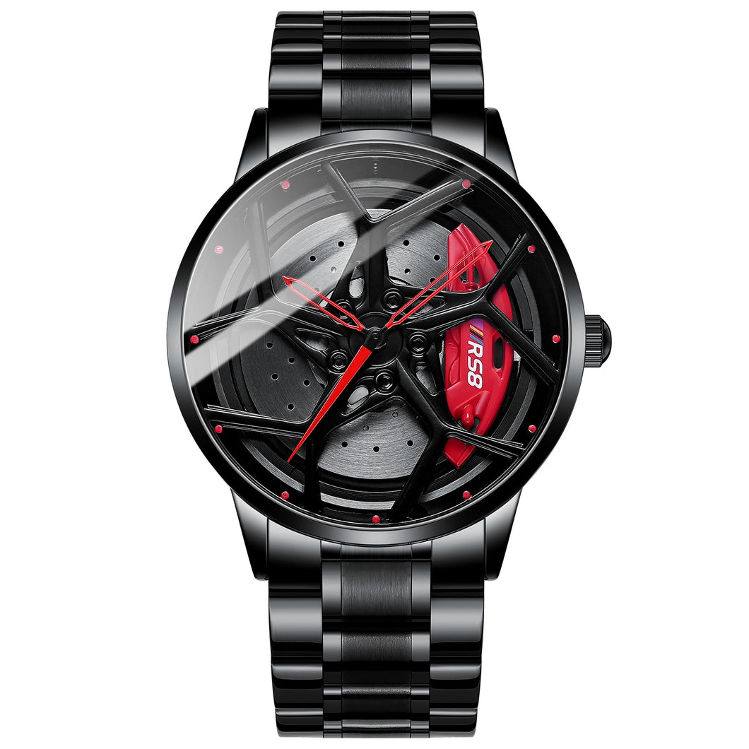 Original Wheel Watches Men Watches Super Car Rim Hub Men Quartz Watch Stainless Steel Waterproof Wholesale Watches Rim Watch