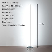 Load image into Gallery viewer, Modern Minimalism LED Floor Lamp Bedroom Bedside Decoration Floor Light Living Rom Indoor Home Art Atmospheric Standing Lighting
