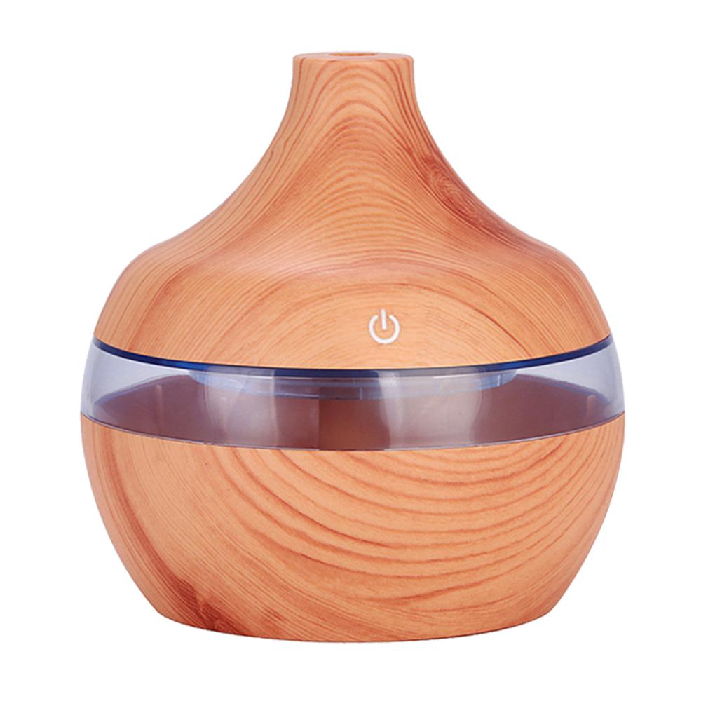 Spa Yoga Humidifier 7 Color Light USB Electric Aroma Air Diffuser Wood Ultrasonic Air Humidifier Essential Oil Aromatherapy