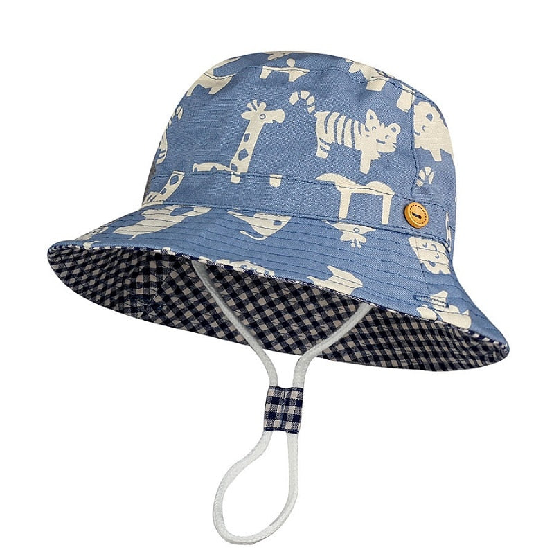Children Hat Summer Printing Cap For Boys And Girls Kids Sun Caps Cartoon Baby Hats 6 months to 8 years