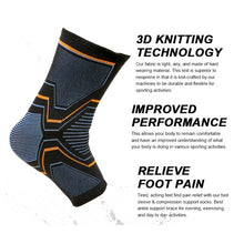 Load image into Gallery viewer, 1 PCS Ankle Brace Compression Support Sleeve Elastic Breathable for Injury Recovery Joint Pain basket Foot Sports Socks
