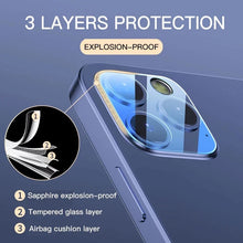 Load image into Gallery viewer, 3PCS Camera Len Glass for iPhone 11 X XR 6 6S Plus SE Screen Protector for iPhone 12 Pro 7 8 XS Max 11 Pro Mini Protective Glass
