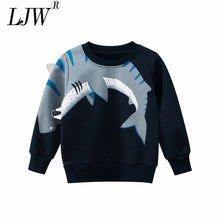 Load image into Gallery viewer, New Baby Boys and Children&#39;s Clothing Fall/Winter Boys Sweatshirts Children&#39;s Clothing Plus Fleece Baby Pullovers Cartoon Dinosa
