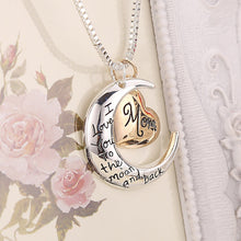 Load image into Gallery viewer, Mother&#39;s Day Necklace 2021 Fashion Mom Letter Love Heart Moon Charm Pendant The Best Gift For Mother Exquisite Jewelry Chain 319
