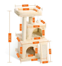 Load image into Gallery viewer, Domestic Delivery Cat Climbing Frame Cat Scratching Post Tree Scratcher Pole Furniture Gym House Toy Cat Jumping Platform
