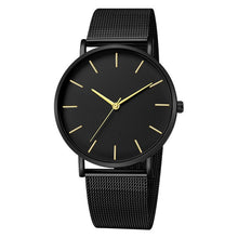 Load image into Gallery viewer, Luxury Watch Men Mesh Ultra-thin Stainless Steel Quartz Wrist Watch Male Clock reloj hombre relogio masculino Free Shipping
