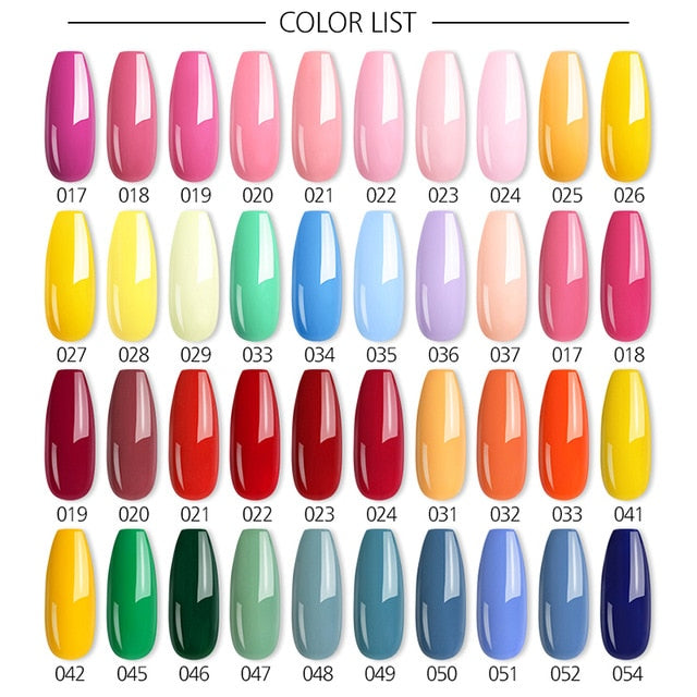 UR SUGAR 60Pcs/set Gel Nail Polish Set Color Gel UV Led Varnish Nail Art Design Soak Off Whole Set Glitter Nail Gel Learner Kit