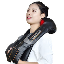 Load image into Gallery viewer, Electric Neck Roller Massager for Back Pain Shiatsu Infrared Lamp Massage Pillow  GuaSha Products Body Health Care Relaxation
