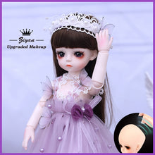 Load image into Gallery viewer, UCanaan 1/6 BJD Doll 30CM 18 Ball Joints Dolls With Full Outfits Dress Wig Shoes Makeup Girls DIY Toys Best Gifts Collection
