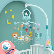 Load image into Gallery viewer, JMSC Baby Crib Remote Mobiles Rattles Music Educational Toys Rotating Bed Bell Nightlight Rotation Carousel Cots 0-12M Newborns
